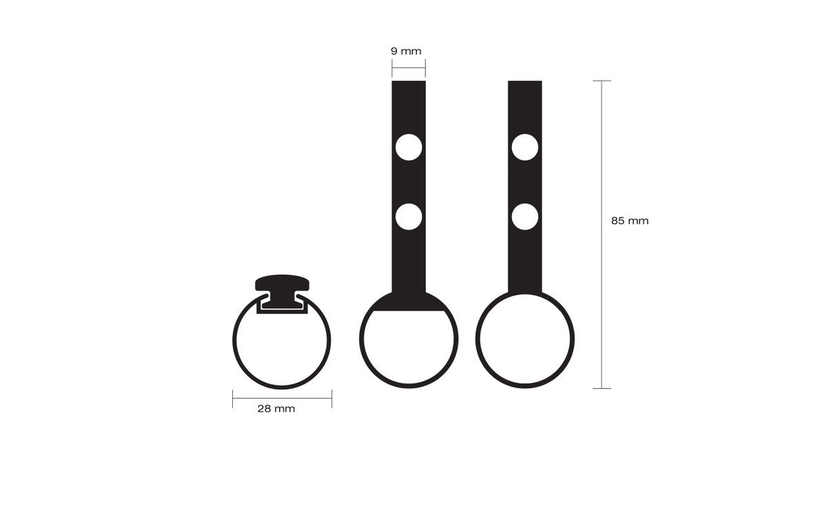 Clothes hanger rail 6802