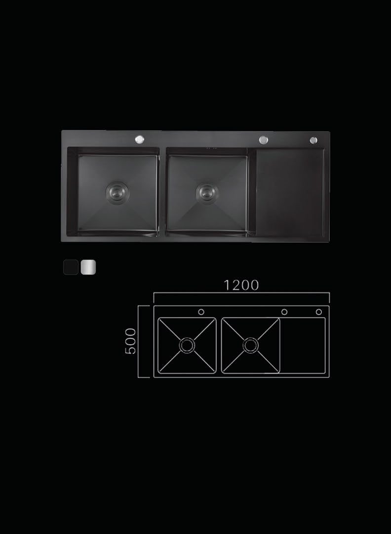 Handmade double sink SG12050